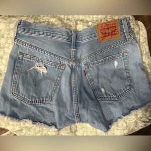 Levi's Classic Blue Denim Cutoffs